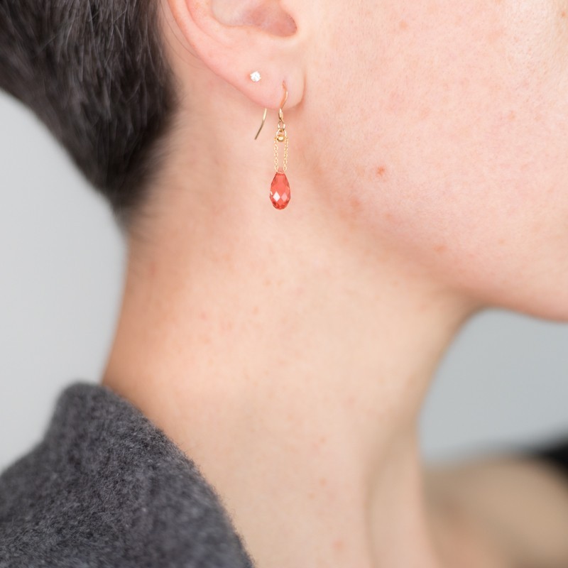 Boucles d'oreilles Erna - Padparadscha