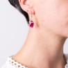Boucles d'oreilles Prisma - Ruby