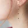 Boucles d'oreilles Judith - Emerald