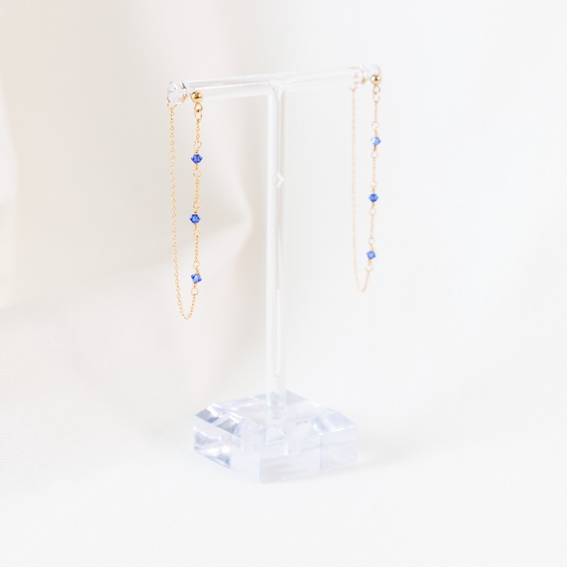 Boucles d'oreilles Judith - Sapphire