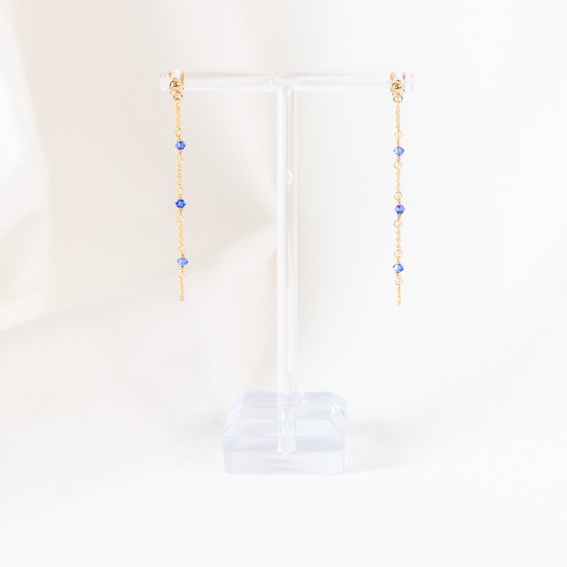 Boucles d'oreilles Judith - Sapphire