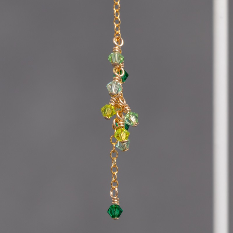 Boucles d'oreilles Pluie - Emerald