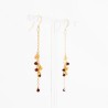 Boucles d'oreilles Pluie - Smoked Amber