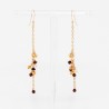 Boucles d'oreilles Pluie - Smoked Amber