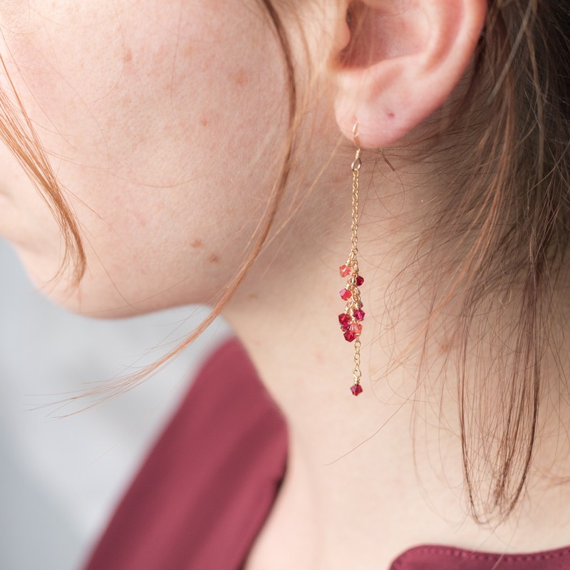 Boucles d'oreilles Pluie - Siam