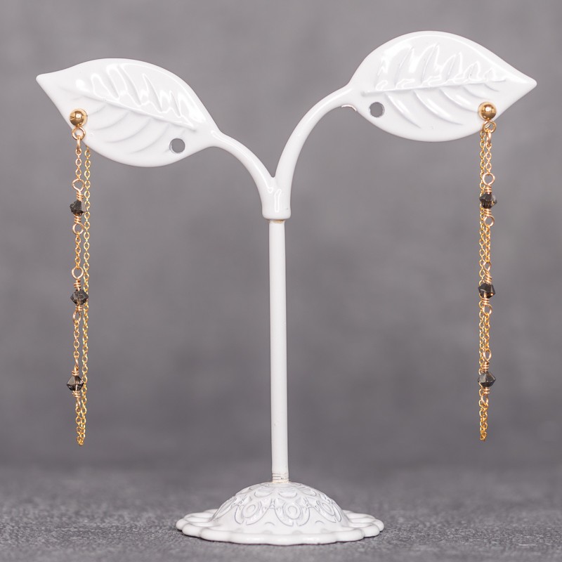 Boucles d'oreilles Judith - Silver Night