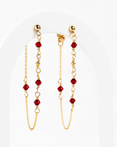 Boucles d'oreilles devant derrière Erna