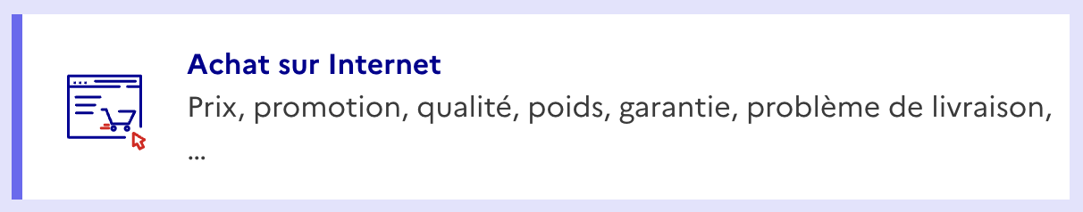 Extrait du site SignalConso
